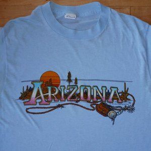 1983 Arizona Vintage Desert Sunset Scene T-Shirt